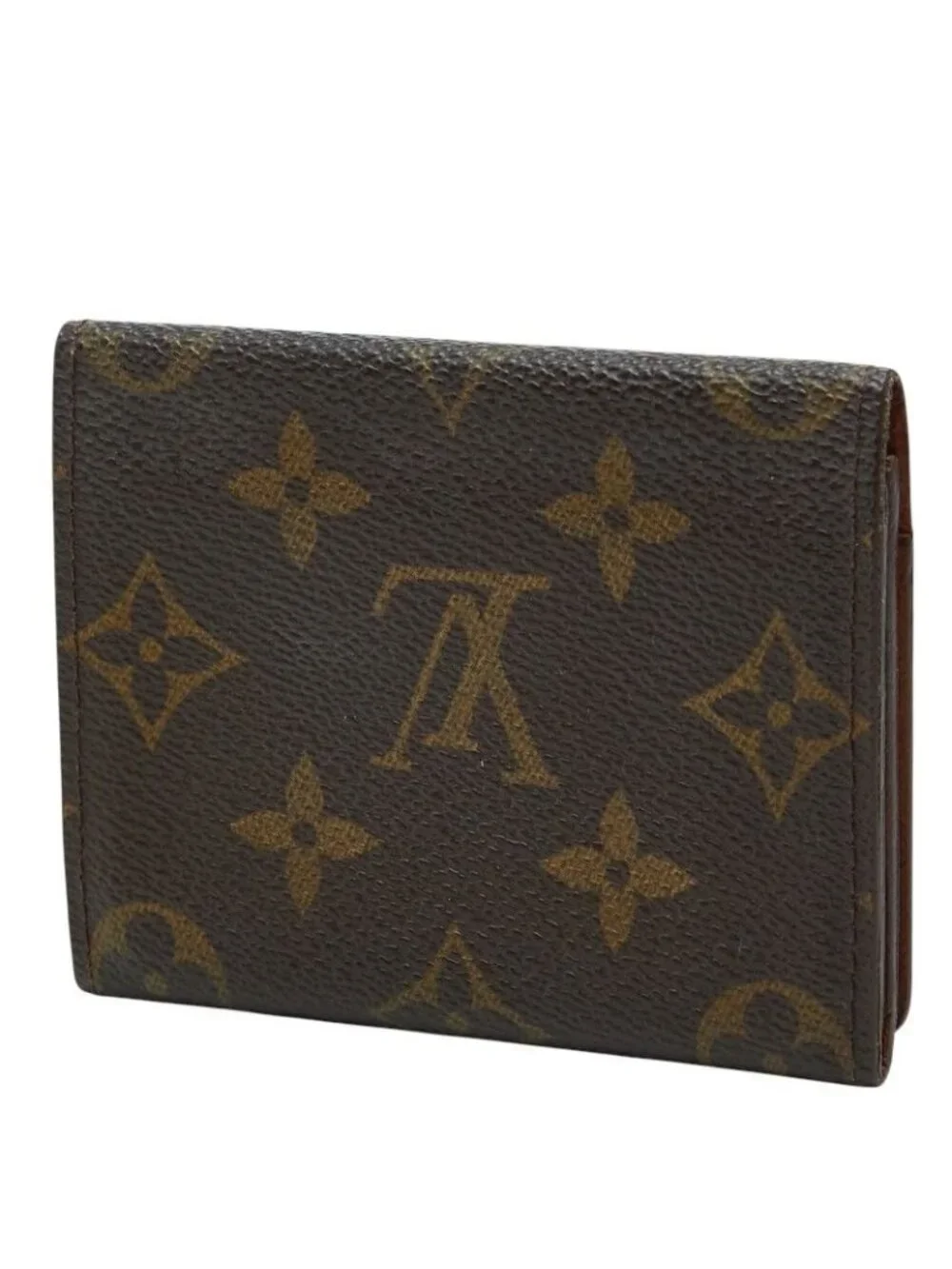 Louis Vuitton Monogram Envelope Carte de Visite Card Case Brown